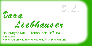 dora liebhauser business card